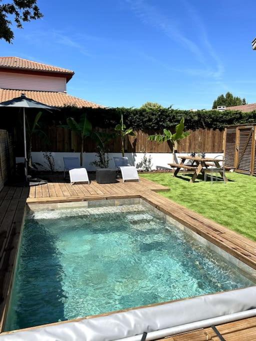 Logement Avec Piscine Privee Chauffee Biarritz Exterior foto